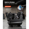 VEVOR 3-in-1 Gas Powered Air Compressor Generator Welder Combo, 14 HP 30 Gallon Air Compressor + 6000W Generator + 200A Welder, 14 CFM at 90 PSI Gas-Driven Air Compression System for Workshop Jobsite