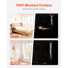 VEVOR Blackout Curtains, 84 Inch Length 2 Panels Set, 52 Inch Wide Each, Thermal Insulated 100% Blackout Light Blocking Drapes, 3-Layer, with Grommets, Curtains for Bedroom Living Room Window, White