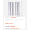 VEVOR Blackout Curtains, 84 Inch Length 2 Panels Set, 52 Inch Wide Each, Thermal Insulated 100% Blackout Light Blocking Drapes, 3-Layer, with Grommets, Curtains for Bedroom Living Room Window, White
