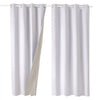 VEVOR Blackout Curtains, 84 Inch Length 2 Panels Set, 52 Inch Wide Each, Thermal Insulated 100% Blackout Light Blocking Drapes, 3-Layer, with Grommets, Curtains for Bedroom Living Room Window, White