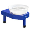 VEVOR Pottery Wheel, 10 in Ceramic Wheel Forming Machine, 60-300 RPM Adjustable Speed with Foot Pedal, ABS Detachable Basin, Manual LCD Panel, Sculpting Tool and Apron, for Home Pottery Craft DIY