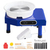 VEVOR Pottery Wheel, 10 in Ceramic Wheel Forming Machine, 60-300 RPM Adjustable Speed with Foot Pedal, ABS Detachable Basin, Manual LCD Panel, Sculpting Tool and Apron, for Home Pottery Craft DIY