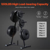 VEVOR Weight Plate Rack, A Frame Weight Plate Tree for 1-Inch Weight Plates, Standard Weight Plate Tree, 500 lbs Load Capacity Weight Storage Holder, Home Gym Barbell Rack Storage Stand, Black