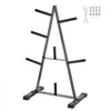 VEVOR Weight Plate Rack, A Frame Weight Plate Tree for 1-Inch Weight Plates, Standard Weight Plate Tree, 500 lbs Load Capacity Weight Storage Holder, Home Gym Barbell Rack Storage Stand, Black