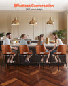 VEVOR bar stools in kitchen - 360 degree swivel design