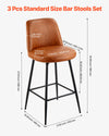 VEVOR bar stool dimensions - 3 pcs standard size bar stools set