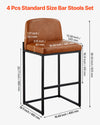 VEVOR bar stool set of 4, brown - image 4
