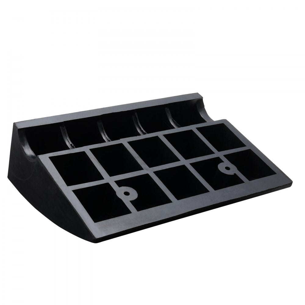 VEVOR Rubber Curb Ramp 6" Rise Height Sidewalk Curb Ramp, 14.6" Width 19.3" Length Driveway Ramp for Curb, 15T Heavy Duty Rubber Ramp for Forklifts, Trucks, Buses, Cars, Wheelchairs, Bikes