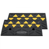 VEVOR Rubber Curb Ramp 2 Pack, 4.3" Rise Height Heavy-Duty 33069 lbs/15 T Capacity Threshold Ramps, Driveway Ramps with Stable Grid Structure for Cars, Wheelchairs, Bikes, Motorcycles