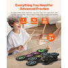 VEVOR Electric Drum Set, 9 Pads, Roll-up Drum Practice Pad, Electronic Drumset with Headphone Jack, Double Pedals, Drum Sticks, Built-in Dual Speakers, MIDI, Portable Instrument Toy for Kids Ages 3+