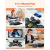 VEVOR Electric Drum Set, 9 Pads, Roll-up Drum Practice Pad, Electronic Drumset with Headphone Jack, Stand, Double Pedals, Light Up Drum Sticks, Built-in Dual Speakers, Instrument Toy for Kids Ages 3+