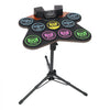 VEVOR Electric Drum Set, 9 Pads, Roll-up Drum Practice Pad, Electronic Drumset with Headphone Jack, Stand, Double Pedals, Light Up Drum Sticks, Built-in Dual Speakers, Instrument Toy for Kids Ages 3+