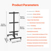 VEVOR Weight Plate Rack, Vertical Weight Plate Tree for 2-Inch Weight Plates, Standard Weight Plate Tree with Wheels, 1000 lbs Load Capacity Weight Storage Holder, Home Gym Barbell Rack Storage Stand