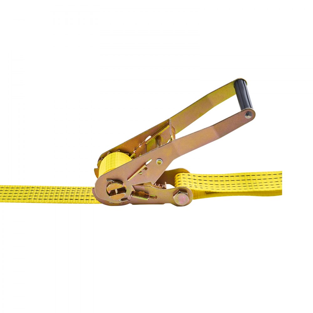 VEVOR Ratchet Straps, 2 in x 15 ft, Heavy Duty Tie Down Straps with Double J Hook, 5000 lbs Break Strength, Carry Bag, Tie Down Ratcheting for Moving, Trailers, Motorcycles, Kayaks, Car Roof, 6 Pack