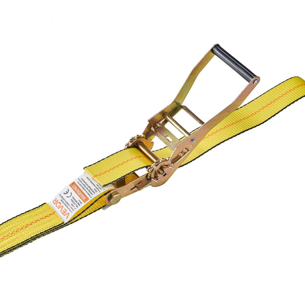 VEVOR Ratchet Straps, 2 in x 30 ft, Heavy Duty Tie Down Straps with Double J Hook, 10,000 lbs Break Strength, Tie Down Ratcheting for Moving, Trailers, Motorcycles, Kayaks, Car Roof, 10 Pack