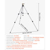 VEVOR Impact Sprinkler on Tripod Base, Heavy Duty Tripod Sprinklers with Brass Head & 3/4" Connector, 360 Degree Large Area Coverage Irrigation Sprinkler, Adjustable Heights Sprinkler for Yard Gray
