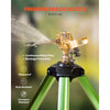 VEVOR Impact Sprinkler on Tripod Base, 2 Packs, Heavy Duty Tripod Sprinklers with Brass Head & 3/4"NH Connector, 360 Degree Large Area Irrigation Sprinkler, Adjustable Heights Sprinkler for Yard