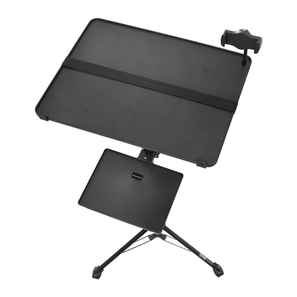 VEVOR Projector Stand with Wheels, Laptop Stand Tripod Adjustable Height from 31.3 to 67.3", Projector Tripod Stand with 2 Trays & Gooseneck Phone Holder, for Outdoor Movies, Home, Office or Studio