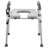 VEVOR Raised Toilet Seat with Handles 350 lb Handicap Elevated Toilet Riser, for Seniors, Elderly & Disabled, Adjustable Height & Width, Soft Cushion Padded, Fits Round, Elongated & V-Shaped Commode