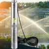 VEVOR Deep Well Submersible Pump, 0.5HP 115V/60Hz, 28gpm Flow 167ft Head, with 33ft Electric Cord, 4\" Stainless Steel Water Pumps for Industrial, Irrigation&Home Use, IP68 Waterproof Grade