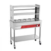 VEVOR Commercial Food Warmer 5 x 1/3 Pans Electric Steam Table 1500W, for Buffet Restaurant Catering Party, Professional Stainless Steel Server, with Undershelf, Rolling Stand, and Temp Control