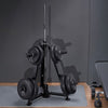 VEVOR Weight Plate Rack, Weight Plate Tree for 2-Inch Weight Plates, Standard Weight Plate Tree, 300 lbs Load Capacity Weight Storage Holder, Home Gym Barbell Rack Storage Stand, Black