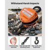 VEVOR Hand Chain Hoist, 1 Ton 2200 lbs Capacity, Manual Chain Block with Upgrade G80 Galvanized Chain, 20 ft Lifting Height, Heavy Duty Pulley Hoist for Garage Warehouse Automotive Machinery, Orange