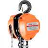 VEVOR Hand Chain Hoist, 1 Ton 2200 lbs Capacity, Manual Chain Block with Upgrade G80 Galvanized Chain, 20 ft Lifting Height, Heavy Duty Pulley Hoist for Garage Warehouse Automotive Machinery, Orange