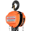 VEVOR Hand Chain Hoist, 2 Ton 4400 lbs Capacity, Manual Chain Block with Upgrade G80 Galvanized Chain, 10 ft Lifting Height, Heavy Duty Pulley Hoist for Garage Warehouse Automotive Machinery, Orange