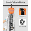 VEVOR Hand Chain Hoist, 3 Ton 6600 lbs Capacity, Manual Chain Block with Upgrade G80 Galvanized Chain, 10 ft Lifting Height, Heavy Duty Pulley Hoist for Garage Warehouse Automotive Machinery, Orange