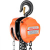 VEVOR Hand Chain Hoist, 3 Ton 6600 lbs Capacity, Manual Chain Block with Upgrade G80 Galvanized Chain, 10 ft Lifting Height, Heavy Duty Pulley Hoist for Garage Warehouse Automotive Machinery, Orange