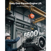 VEVOR Hand Chain Hoist, 3 Ton 6600 lbs Capacity, Manual Chain Block with Upgrade G80 Galvanized Chain, 20 ft Lifting Height, Heavy Duty Pulley Hoist for Garage Warehouse Automotive Machinery, Orange