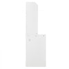 VEVOR 64" Tall Corner Storage Cabinet, 6 Tiers Wooden Storage Cabinet with USB Ports and Outlets & Adjustable Shelves, Freestanding Corner Cabinet for Living Room, Kitchen, Laundry Room, White