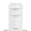 VEVOR 64" Tall Corner Storage Cabinet, 6 Tiers Wooden Storage Cabinet with USB Ports and Outlets & Adjustable Shelves, Freestanding Corner Cabinet for Living Room, Kitchen, Laundry Room, White