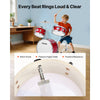 VEVOR Kids Drum Set, 3-Piece 14 in Junior Drum Sets, Beginner Drums Set with Adjustable Throne, Cymbal & Two Pairs of Drumsticks, Musical Learning Drums Instruments Kit, for Children Ages 6-13 (Red)