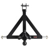 VEVOR 3 Point Trailer Hitch 2 in Receiver, 3pt Quick Hitch Attachment with 3 Trailer Balls, Tractor Tow Drawbar Adapter, Compatible with Kubota, Mahindra, Ford, Yanmar, John Deere, Massey Ferguson
