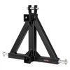VEVOR 3 Point Trailer Hitch with 2" Receiver, 3 Pt Quick Hitch Attachment, Tractor Tow Drawbar Adapter, Compatible with Category 1, Kubota, Mahindra, Ford, Yanmar, John Deere, Massey Ferguson, Tractor