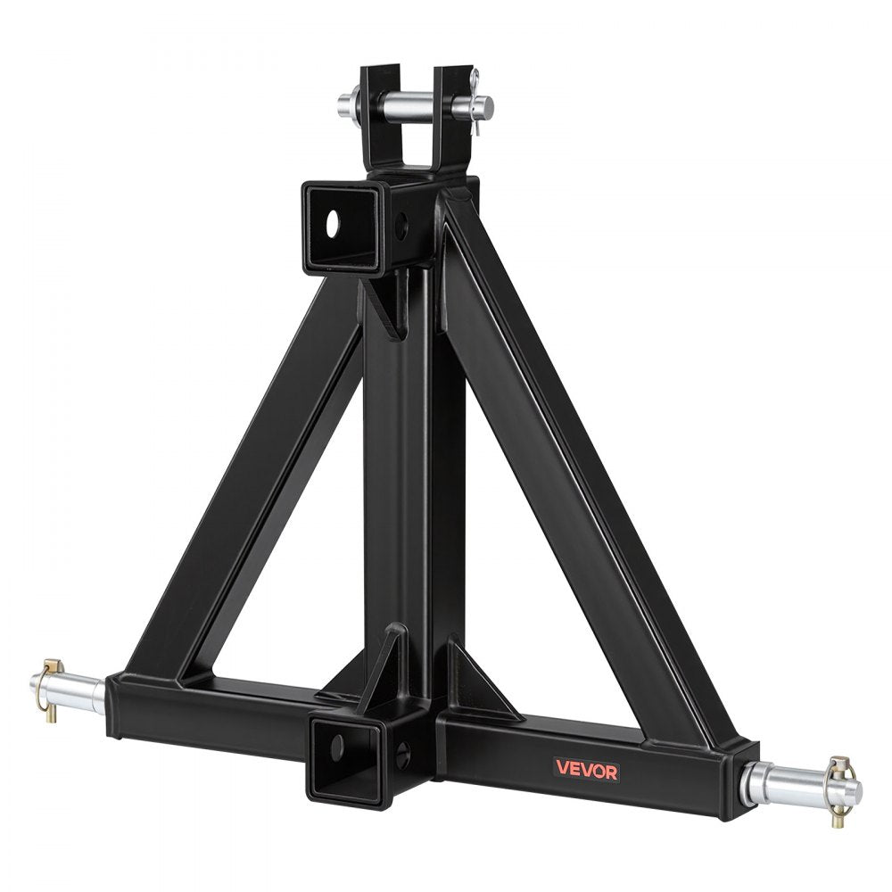 VEVOR 3 Point Trailer Hitch with 2" Receiver, 3 Pt Quick Hitch Attachment, Tractor Tow Drawbar Adapter, Compatible with Category 1, Kubota, Mahindra, Ford, Yanmar, John Deere, Massey Ferguson, Tractor