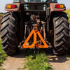 VEVOR 3 Point Trailer Hitch with 2" Receiver, 3 Pt Quick Hitch with 3 Trailer Balls, Tractor Tow Drawbar Adapter for Category 1, Kubota, Mahindra, Ford, Yanmar, John Deere, Massey Ferguson, Orange