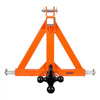VEVOR 3 Point Trailer Hitch with 2" Receiver, 3 Pt Quick Hitch with 3 Trailer Balls, Tractor Tow Drawbar Adapter for Category 1, Kubota, Mahindra, Ford, Yanmar, John Deere, Massey Ferguson, Orange