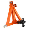 VEVOR 3 Point Trailer Hitch with 2" Receiver, 3 Pt Quick Hitch with 3 Trailer Balls, Tractor Tow Drawbar Adapter for Category 1, Kubota, Mahindra, Ford, Yanmar, John Deere, Massey Ferguson, Orange