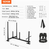 VEVOR Weight Training Sled, Pull Push Power Sled with Handle, Fitness Strength Resistance Training, Steel Workout Equipment for Athletic Exercise & Speed Improvement, Fit for 2" Weight Plate, Black