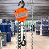 VEVOR Hand Chain Hoist, 1 Ton 2200 lbs Capacity 10 FT Come Along, G80 Galvanized Carbon Steel with Double-Pawl Brake, Auto Chain Leading & 360° Rotation Hook, for Garage Factory Dock