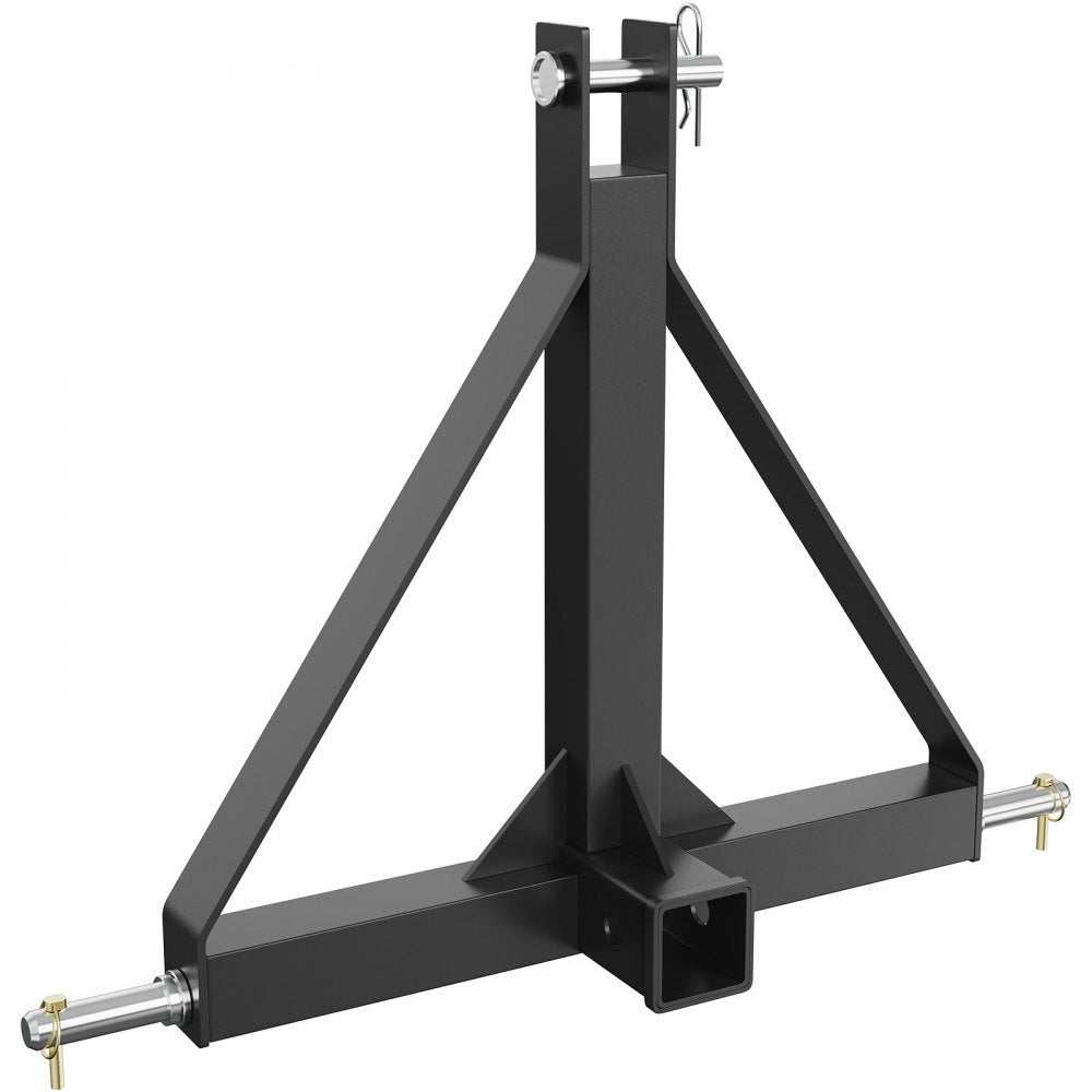 VEVOR 3 Point Hitch Receiver, 3 Point 2" Receiver Trailer Hitch Category 1 Tractor Tow Drawbar Adapter with Pins, Compatible with Kubota, Mahindra, Ford, Yanmar, John Deere, Massey Ferguson