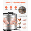 VEVOR Chicken Plucker Machine, 15.7 in Drum, 550W & 275RPM Electric Chicken Plucking Machine with 114 Soft Fingers & Transport Wheels, Stainless Steel Feather Remover for Processing 1-2 Chicks Once