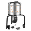 VEVOR Chicken Plucker Machine, 15.7 in Drum, 550W & 275RPM Electric Chicken Plucking Machine with 114 Soft Fingers & Transport Wheels, Stainless Steel Feather Remover for Processing 1-2 Chicks Once