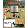 VEVOR Chicken Plucker Machine, 19.7 in Drum, 750W & 275RPM Electric Chicken Plucking Machine with 98 Soft Fingers & Transport Wheels, Stainless Steel Feather Remover for Processing 2 Chicks Once