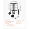 VEVOR Chicken Plucker Machine, 19.7 in Drum, 750W & 275RPM Electric Chicken Plucking Machine with 98 Soft Fingers & Transport Wheels, Stainless Steel Feather Remover for Processing 2 Chicks Once