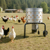 VEVOR Chicken Plucker Machine, 19.7 in Drum, 750W & 275RPM Electric Chicken Plucking Machine with 98 Soft Fingers & Transport Wheels, Stainless Steel Feather Remover for Processing 2 Chicks Once