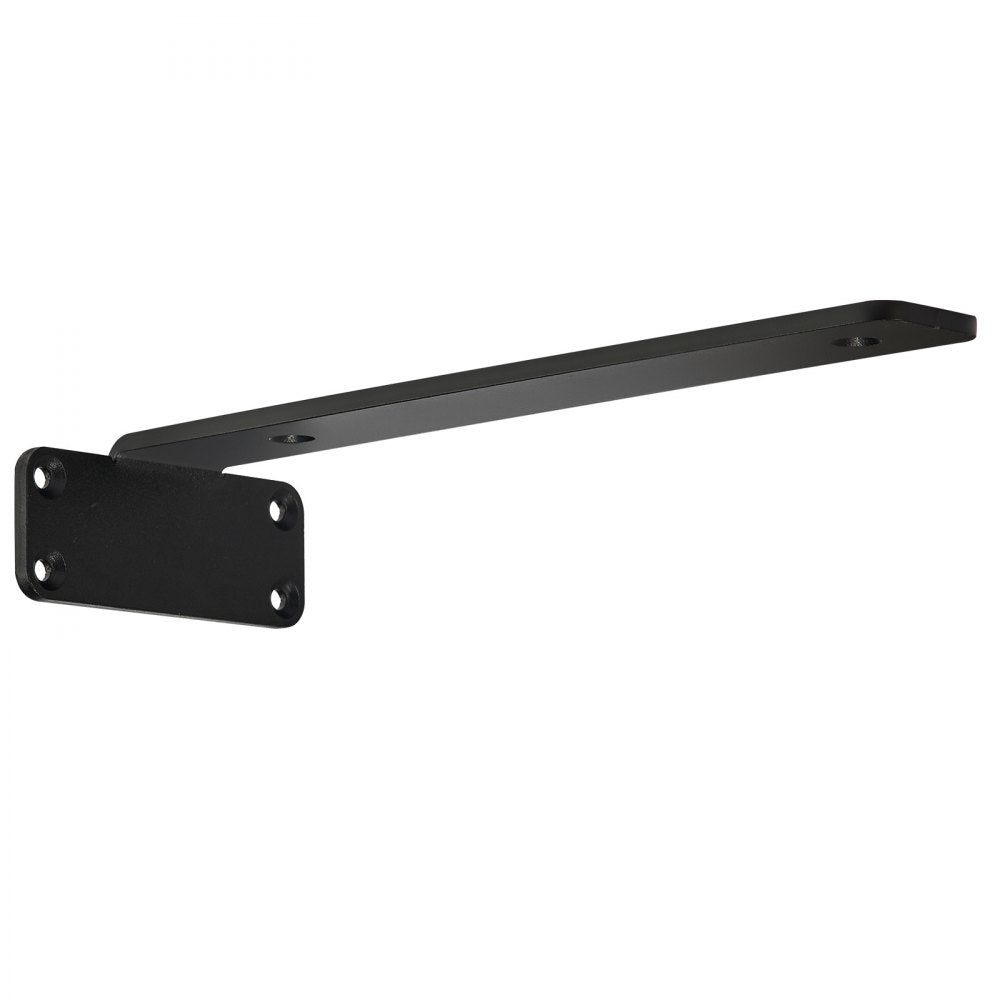 VEVOR Shelf Bracket, 10”L x 4”W x 1.6”H, 6 Pcs Heavy Duty Floating Shelf Brackets, Brackets for Shelves, 5mm Thick Matte Black L Shelf Bracket,Steel Shelving Brackets with 160 lbs Load Capacity